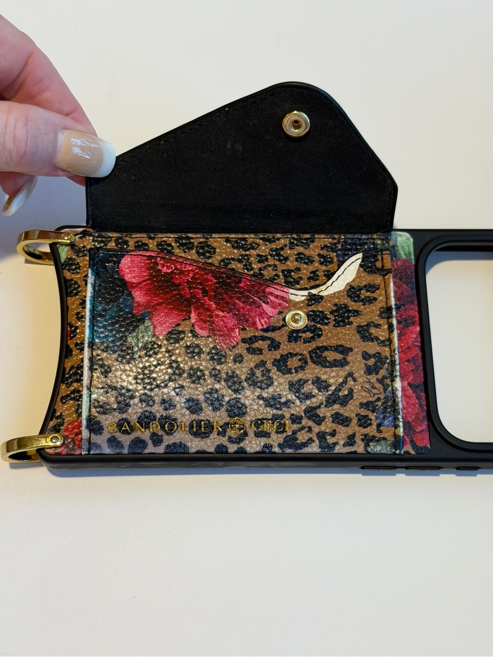 Bandolier Valentina Phone Case (ONLY) Ceci Dark Floral Cheetah iPhone 17 ProMax - Picture 12 of 16